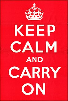 Keep Calm and Carry On, Calm