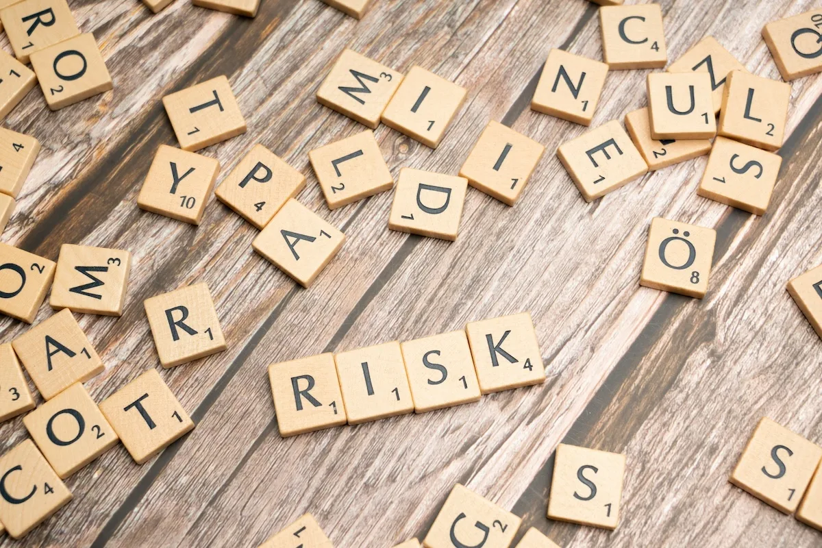 tiles that spell out the word risk tiles that spell out the word risk